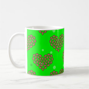 American Football Passion - Balls In Heart Shape Coffee Mug