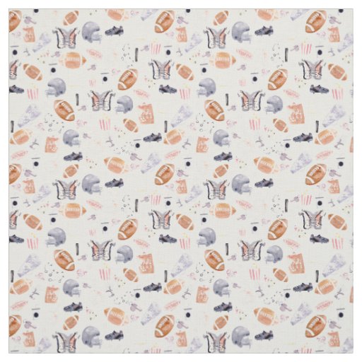 American Football Pattern Fabric
