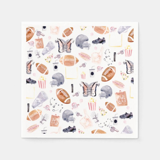 American Football Pattern Napkins (Front)