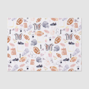 American Football Pattern Tissue Paper