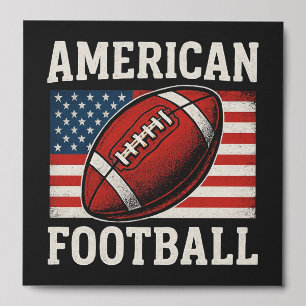 American Football Peel and Stick Wall Tile (8"x8")