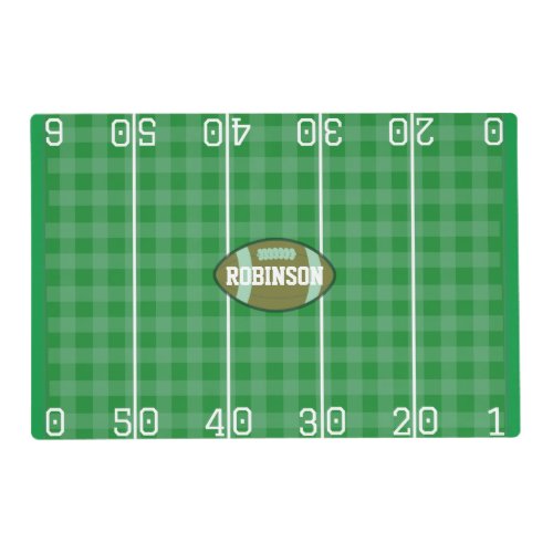 American Football Placemat
