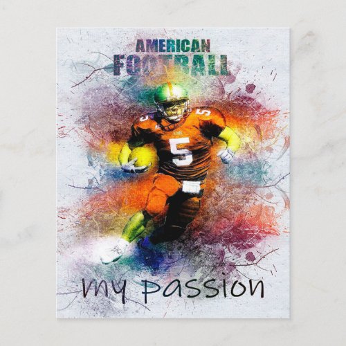 American football play flyer