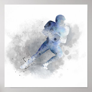 AMERICAN FOOTBALL PLAYER 1 - Poster