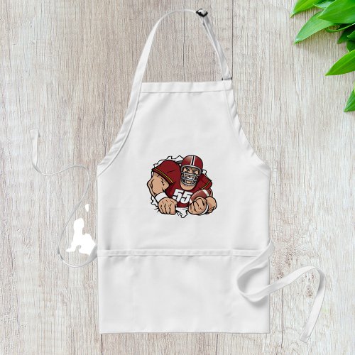 American Football Player  Adult Apron