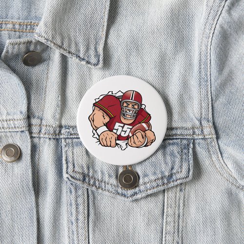 American Football Player  Button