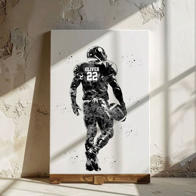 American Football Player Canvas Print (Creator Uploaded)