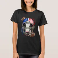 American Football Player Cow Farm Animal Patriotic Cow Lover Cute Gift  Comfort Colors T-Shirt