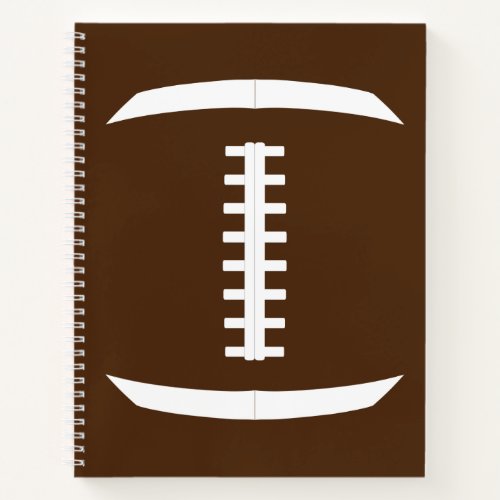 American Football Player Custom Team Color Sports Notebook