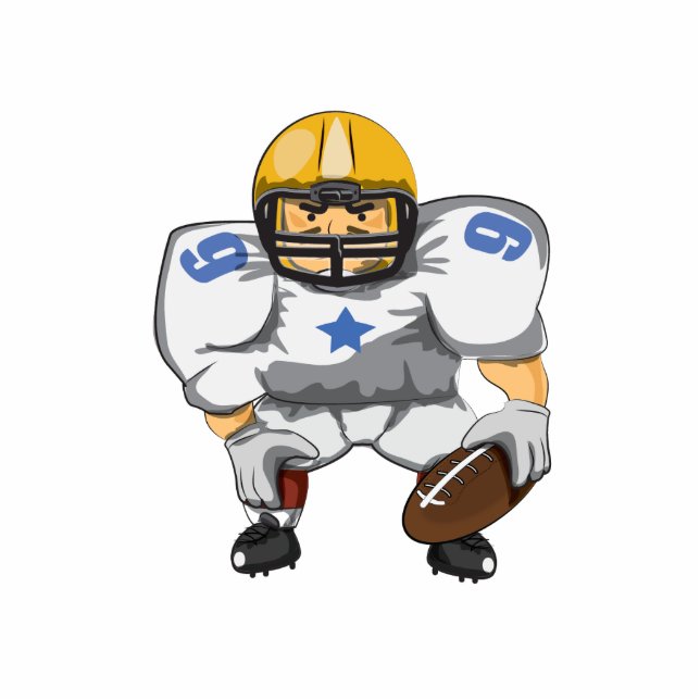 American football player cutout (Front)