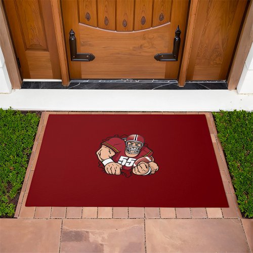 American Football Player  Doormat