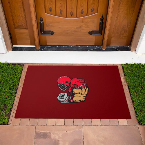 American Football Player Doormat