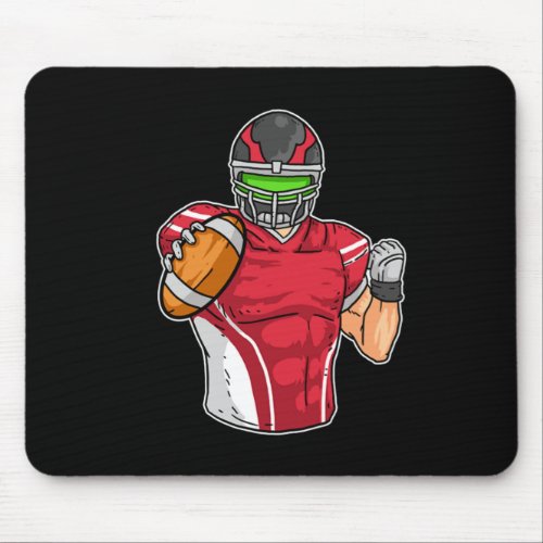 American Football Player Game Day Gift Idea Mouse Pad