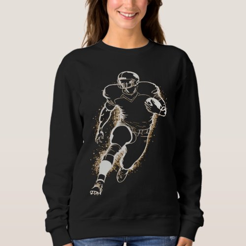 American Football Player Graphic Sweatshirt