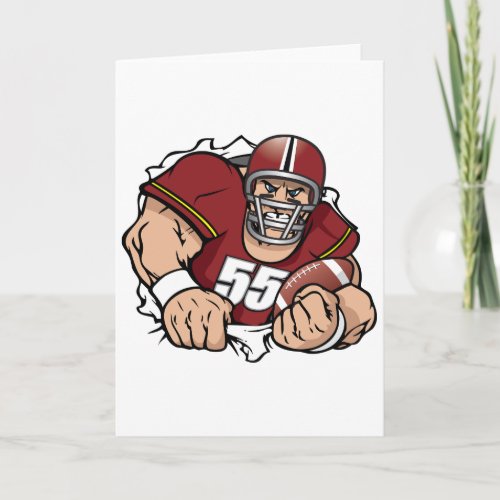 American Football Player Greeting Cards