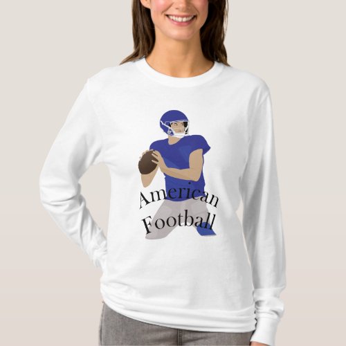 American football player in action T_Shirt