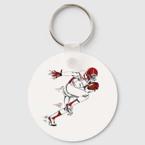 American football player  keychain