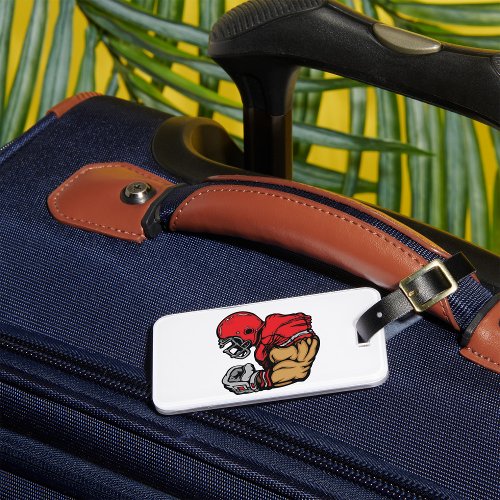 American Football Player Luggage Tag