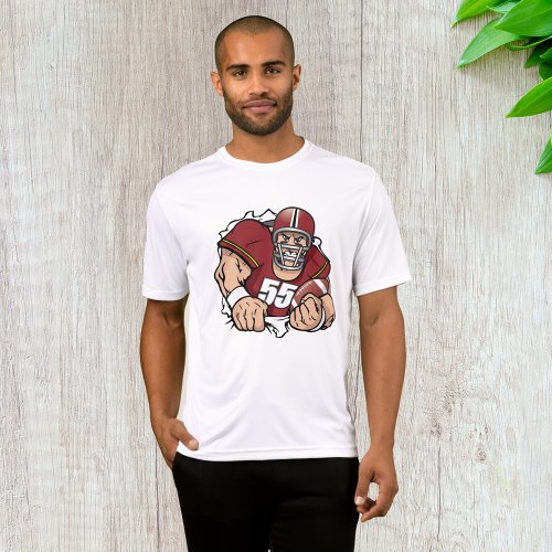 American Football Player Mens Sport_tek  T_Shirt