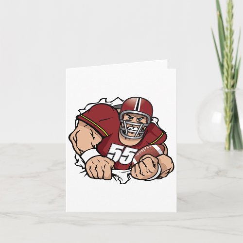 American Football Player Note Cards