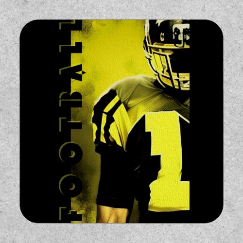 American football player With yellow and black  Ca Patch