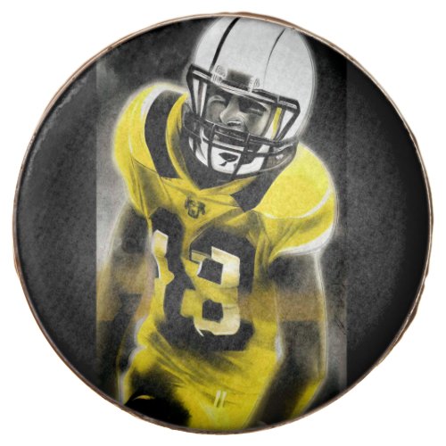 American football player With yellow and black T_S Chocolate Covered Oreo