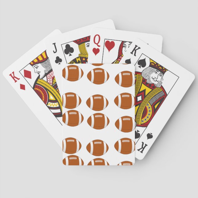 american football poker cards (Back)