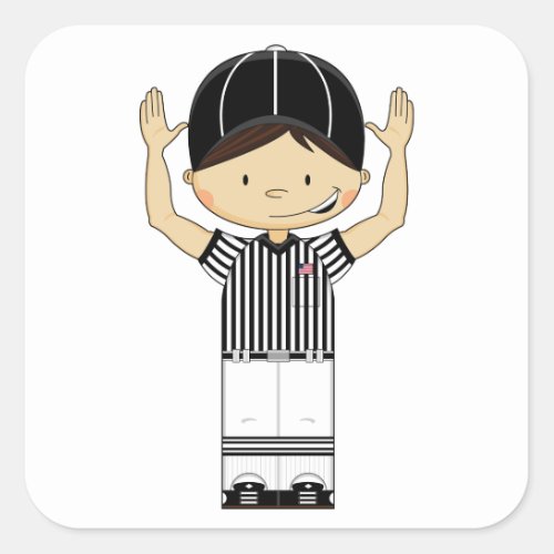 American Football Referee Sticker