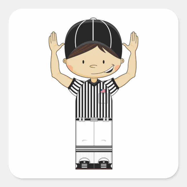 Refferee Stickers American Football Referee Sticker | Zazzle