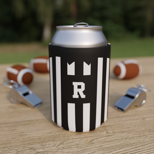 American Football Referee Stripes Can Cooler