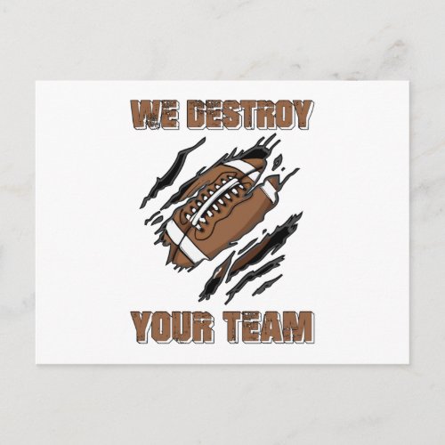 American Football Repeat Team Game USA Gift Idea Postcard