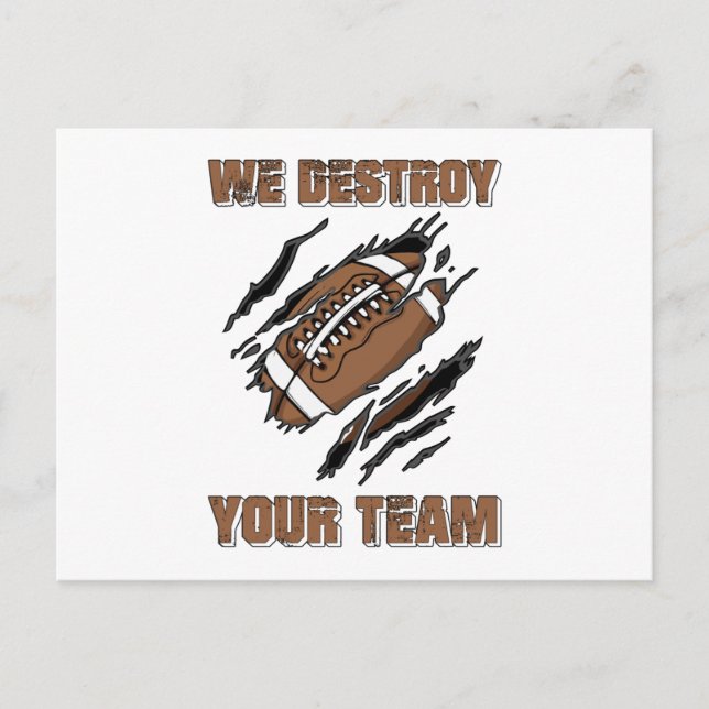 American Football Repeat Team Game USA Gift Idea Postcard (Front)