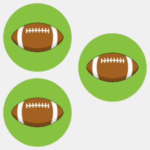 American Football Rugby Ball Labels