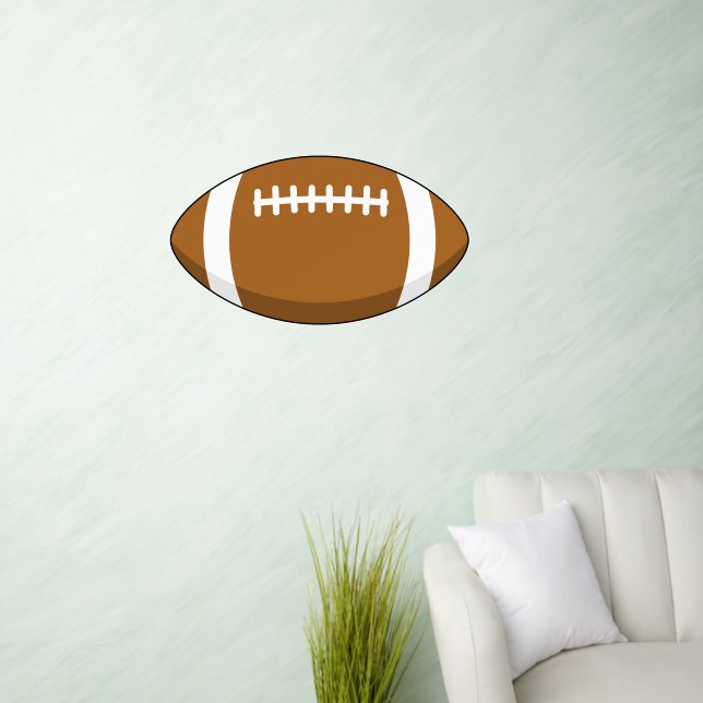 American Football Rugby Ball Wall Decal (Living Room)