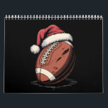 American Football Santa Hat Sports Christmas Xmas Calendar<br><div class="desc">American Football Santa Hat Sports Christmas Xmas</div>