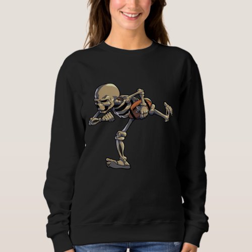 American Football Skeleton Halloween Men Boys Foot Sweatshirt