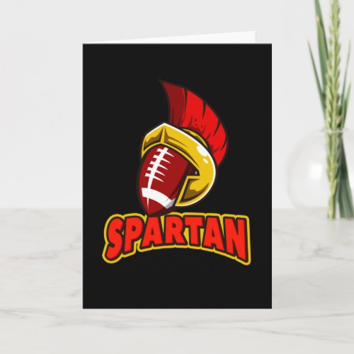 American Football Spartans Sportd Logo Team Card
