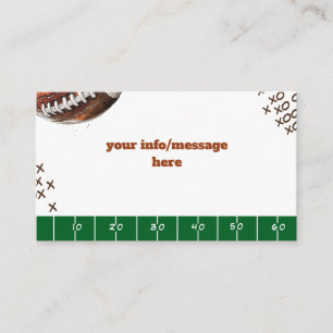 American football sport ball kids birthday enclosure card