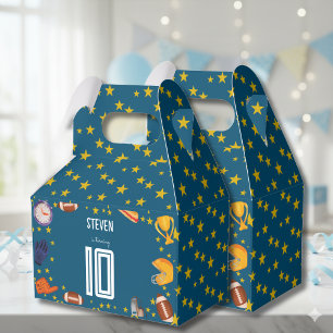 American football sport ball kids birthday favor boxes