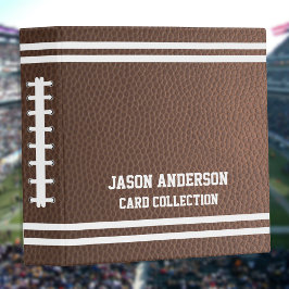 American Football Sport Scrapbook Collector Album 3 Ring Binder