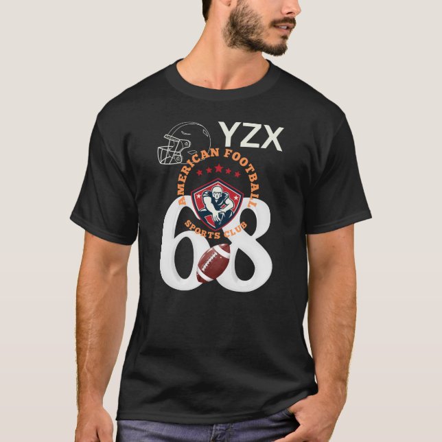 American football sports club T-Shirt (Front)