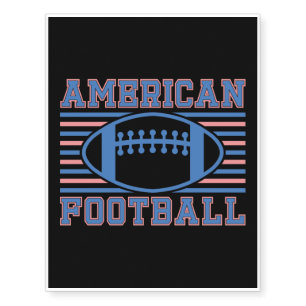 American Football Sports Lover, Sportsman Gifts Temporary Tattoos