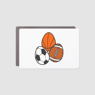 American Football Sports Soccer Basketball Easter Car Magnet