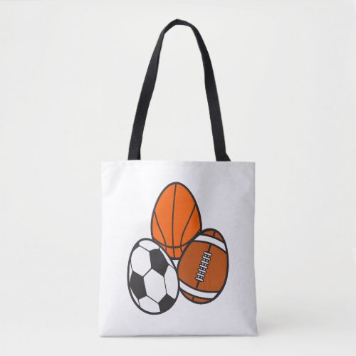 American Football Sports Soccer Basketball Easter Tote Bag