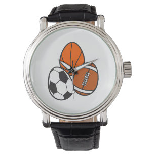 American Football Sports Soccer Basketball Easter Watch