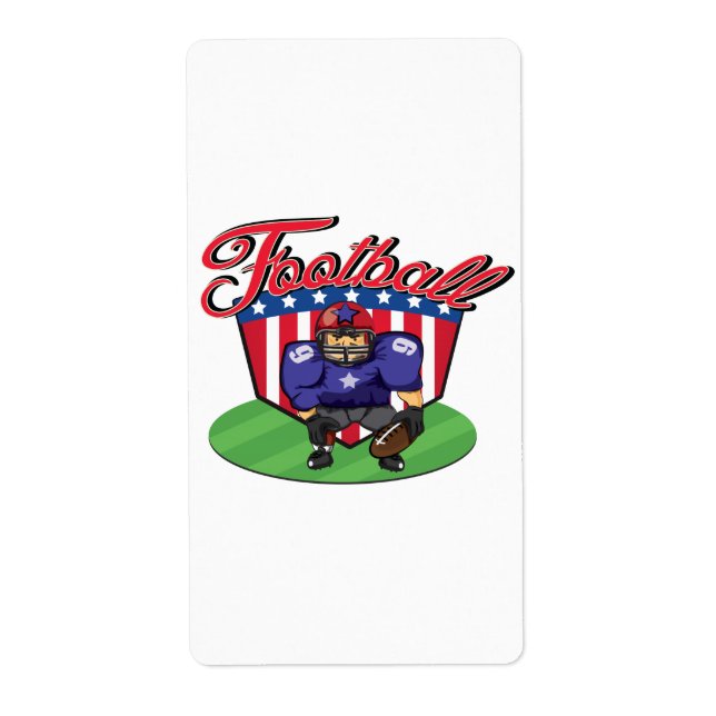 American Football Star Label (Front)
