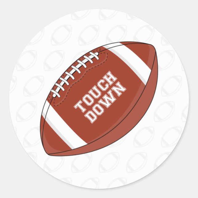 American Football Sticker Sheet (Front)