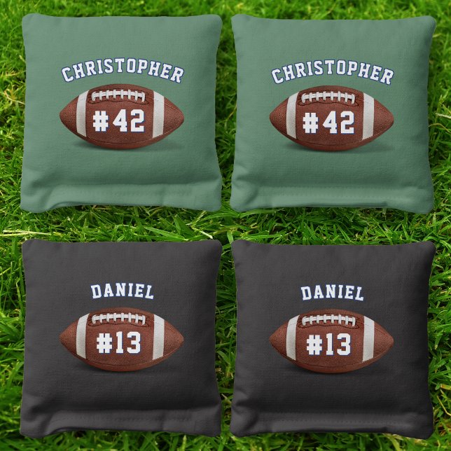 American Football Team Number Name Athlete Sports Cornhole Bags (American Football Team Number Name Athlete Sports Cornhole Bags)