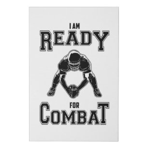 American Football Team USA Sports Game Player Gift Faux Canvas Print