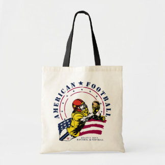 AMERICAN FOOTBALL TOTE BAG